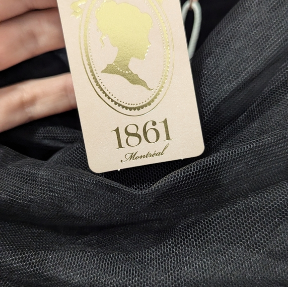 1861 black midi tulle strapless dress WITH TAGS (read description)*** - Picture 9 of 14